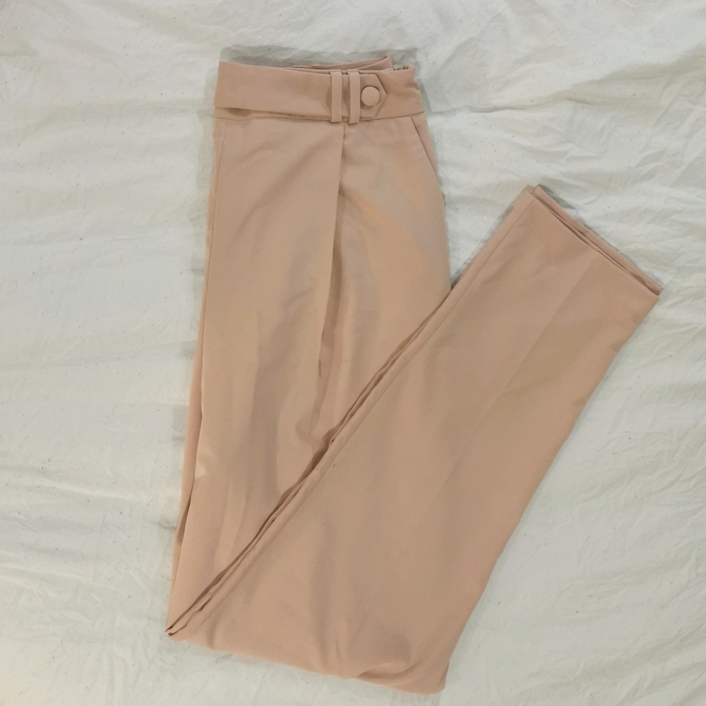 ASOS / Pale Pink Trousers Tall Size 8